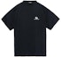 Buy Balenciaga SS22 Black Printed Logo Crew Neck T-Shirt 681045TLVN11070
