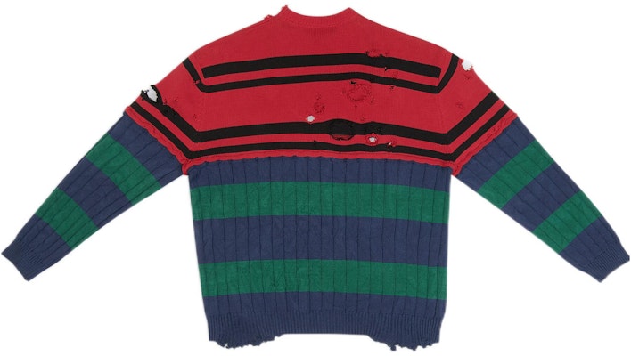 巴黎世家 SS22 撞色做旧针织毛衣 多色. 694254T32322215 Lookbook 巴黎世家 SS22 撞色做旧针织毛衣 多色. 694254T32322215