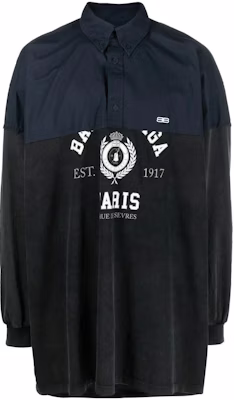 Balenciaga SS22 灰色宽松字母印花长袖休闲衬衫 698226TMV981000 Order Balenciaga SS22 灰色宽松字母印花长袖休闲衬衫 698226TMV981000