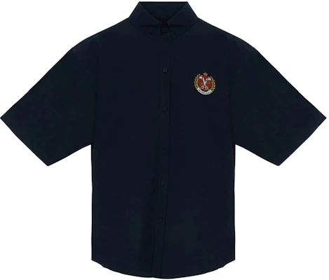 Balenciaga SS22 Kemeja Lengan Pendek Navy Logo Bordir Regular Fit 675643TYB184100 Buy Balenciaga SS22 Kemeja Lengan Pendek Navy Logo Bordir Regular Fit 675643TYB184100