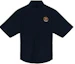 Order Balenciaga SS22 Kemeja Lengan Pendek Navy Logo Bordir Regular Fit 675643TYB184100