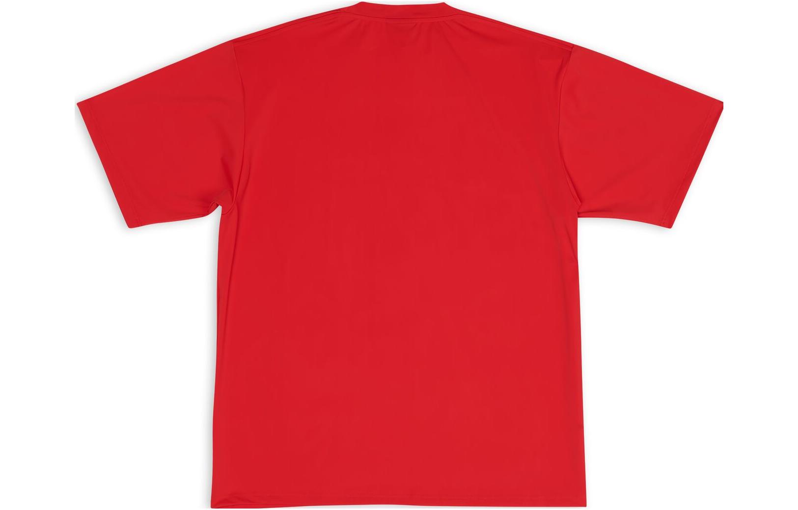 Lookbook Balenciaga SS22 紅色Logo圓領T恤 6570274B8B16400