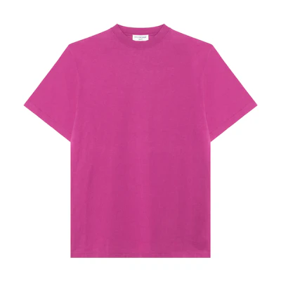 Balenciaga SS22 Solid Color Cotton T-Shirt in Pink. 681045TLVH90536