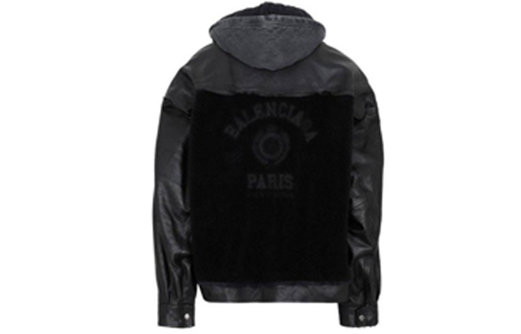 Balenciaga SS22  Solid Color Long-Sleeve Hoodie Jacket Black 697786TMS031000 圖 3