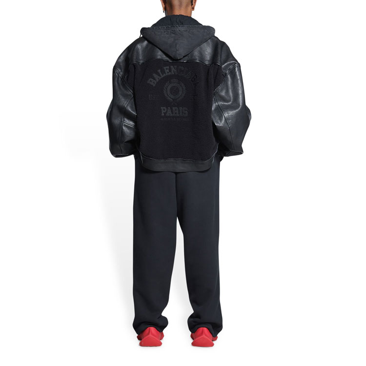 Balenciaga SS22  Solid Color Long-Sleeve Hoodie Jacket Black 697786TMS031000 圖 6