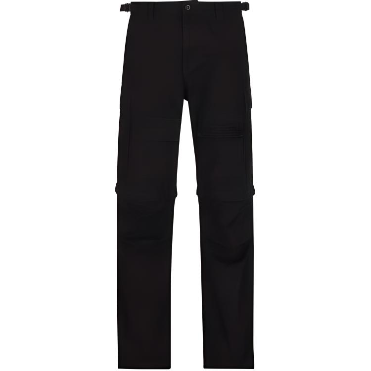 Balenciaga SS22  Solid Color Straight Cargo Pants Black 699613TKP271000