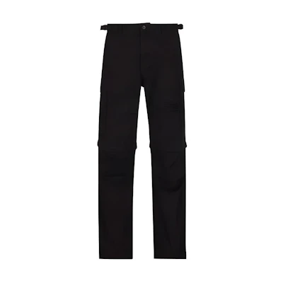 Balenciaga SS22 Solid Color Straight Cargo Pants Black 699613TKP271000