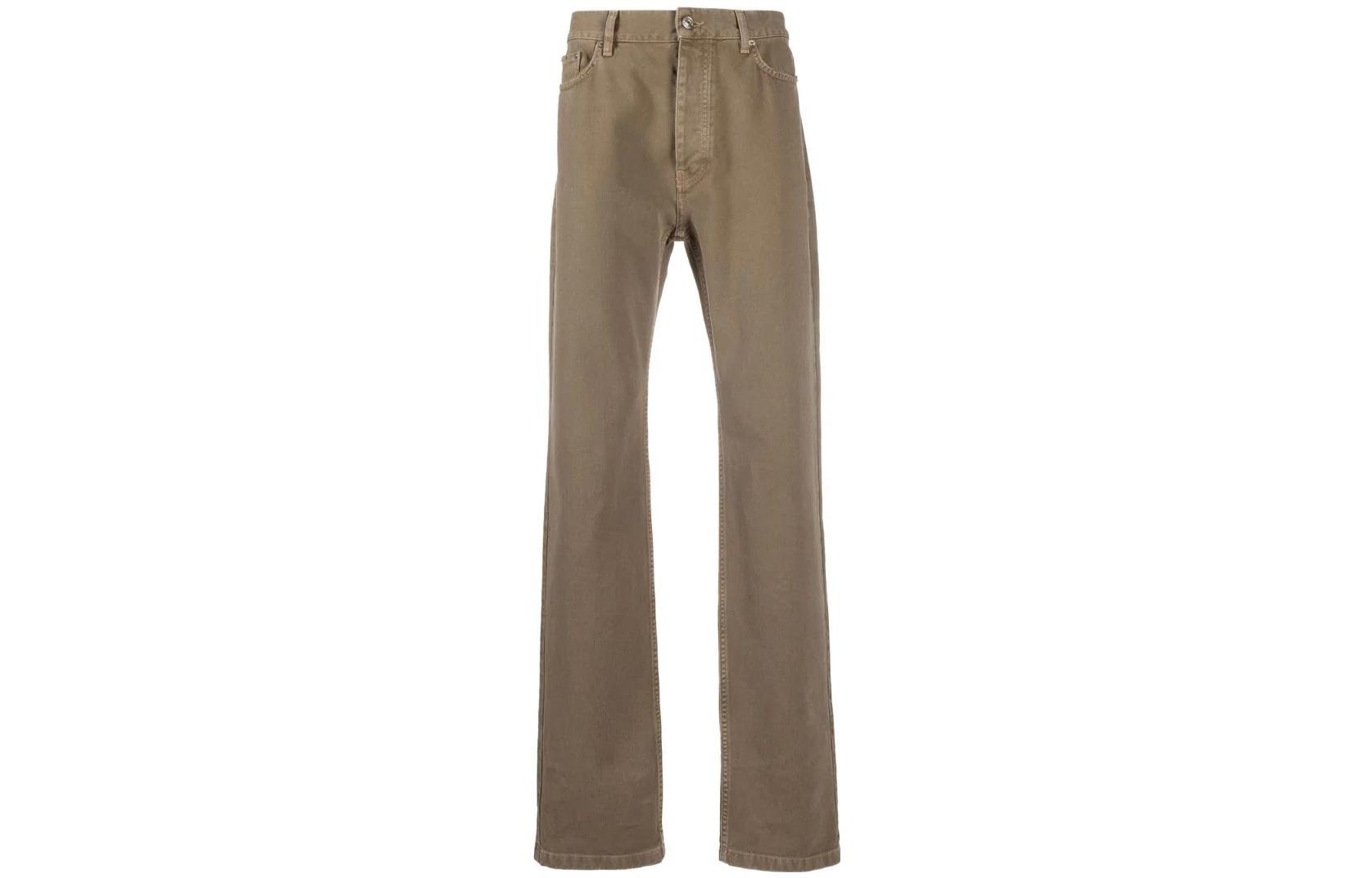 Balenciaga SS22  Straight Fit Casual Jeans Khaki Color 681707TJW942602