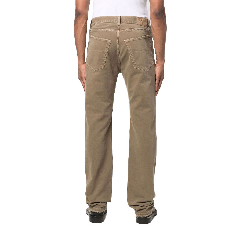 Balenciaga SS22  Straight Fit Casual Jeans Khaki Color 681707TJW942602 圖 4