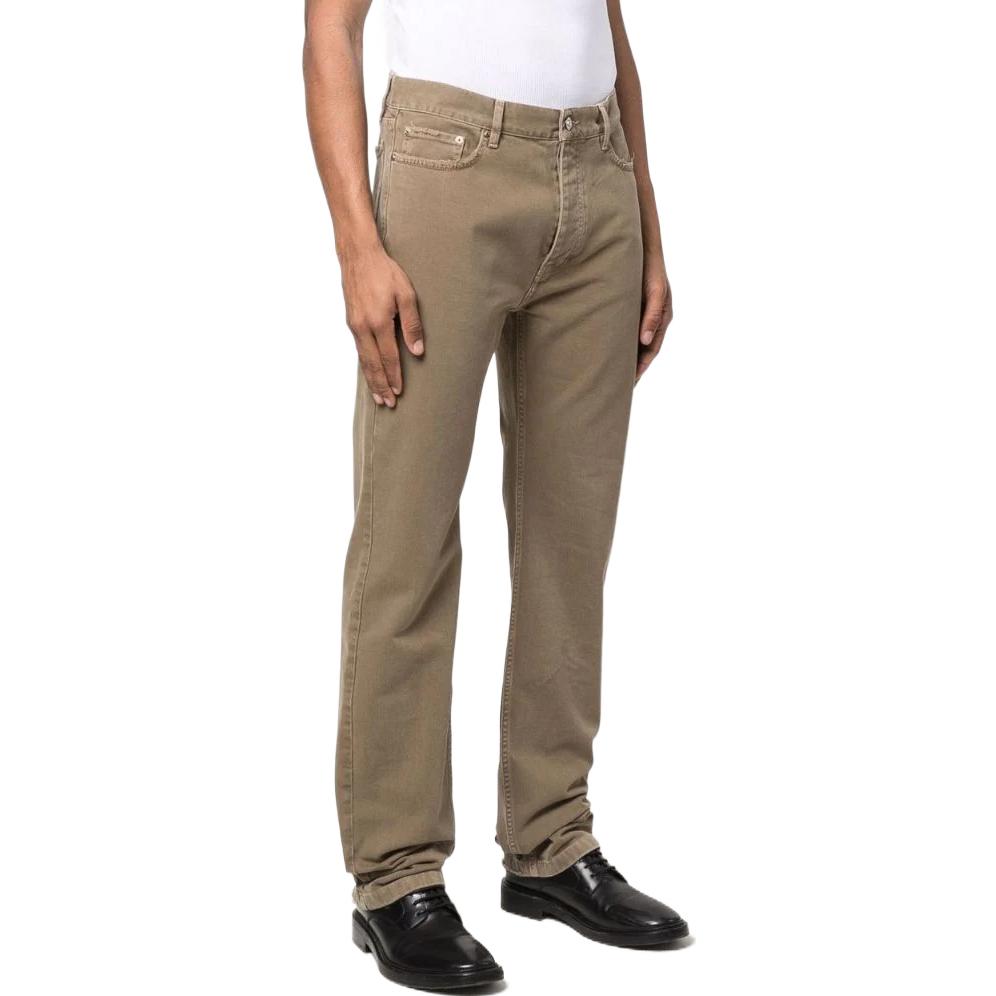 Balenciaga SS22  Straight Fit Casual Jeans Khaki Color 681707TJW942602 圖 5