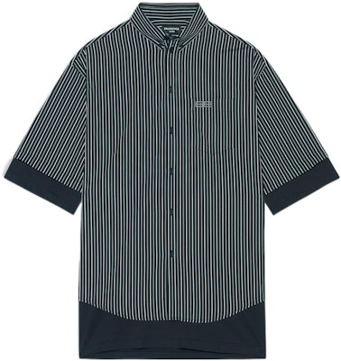 Balenciaga SS22 Striped Poplin Short Sleeve Shirt Black. 690394TJM191269 Buy Balenciaga SS22 Striped Poplin Short Sleeve Shirt Black. 690394TJM191269