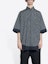 Purchase Balenciaga SS22 Striped Poplin Short Sleeve Shirt Black. 690394TJM191269