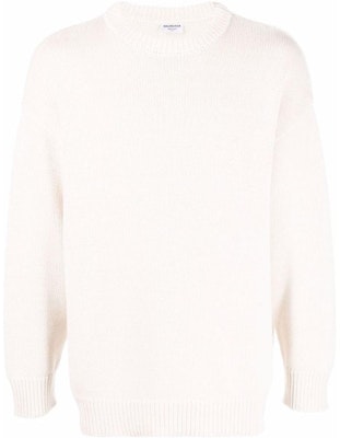 巴黎世家SS22白色针织长袖圆领毛衣。 683303T32300980 Order 巴黎世家SS22白色针织长袖圆领毛衣。 683303T32300980