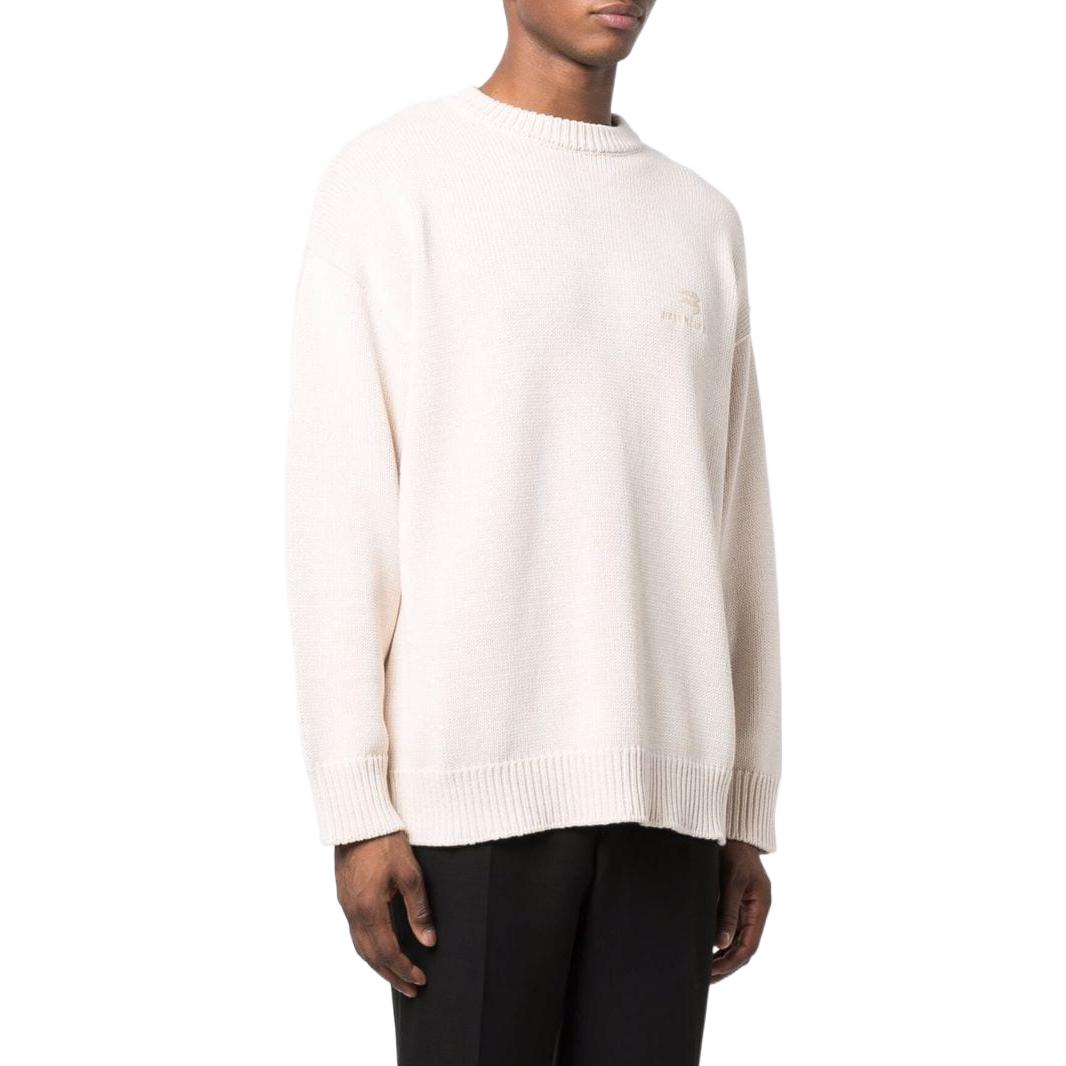 Purchase 巴黎世家SS22白色针织长袖圆领毛衣。 683303T32300980