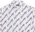 Sizing Balenciaga SS22 White Letter Print Short Sleeve Button-Up Shirt Regular Fit 681702TLLJ49040