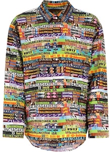 Balenciaga SS22 全印花標誌長袖襯衫 多色款 681812TML178470 Buy Balenciaga SS22 全印花標誌長袖襯衫 多色款 681812TML178470