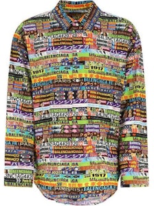 Balenciaga SS22 全印花標誌長袖襯衫 多色款 681812TML178470 Order Balenciaga SS22 全印花標誌長袖襯衫 多色款 681812TML178470