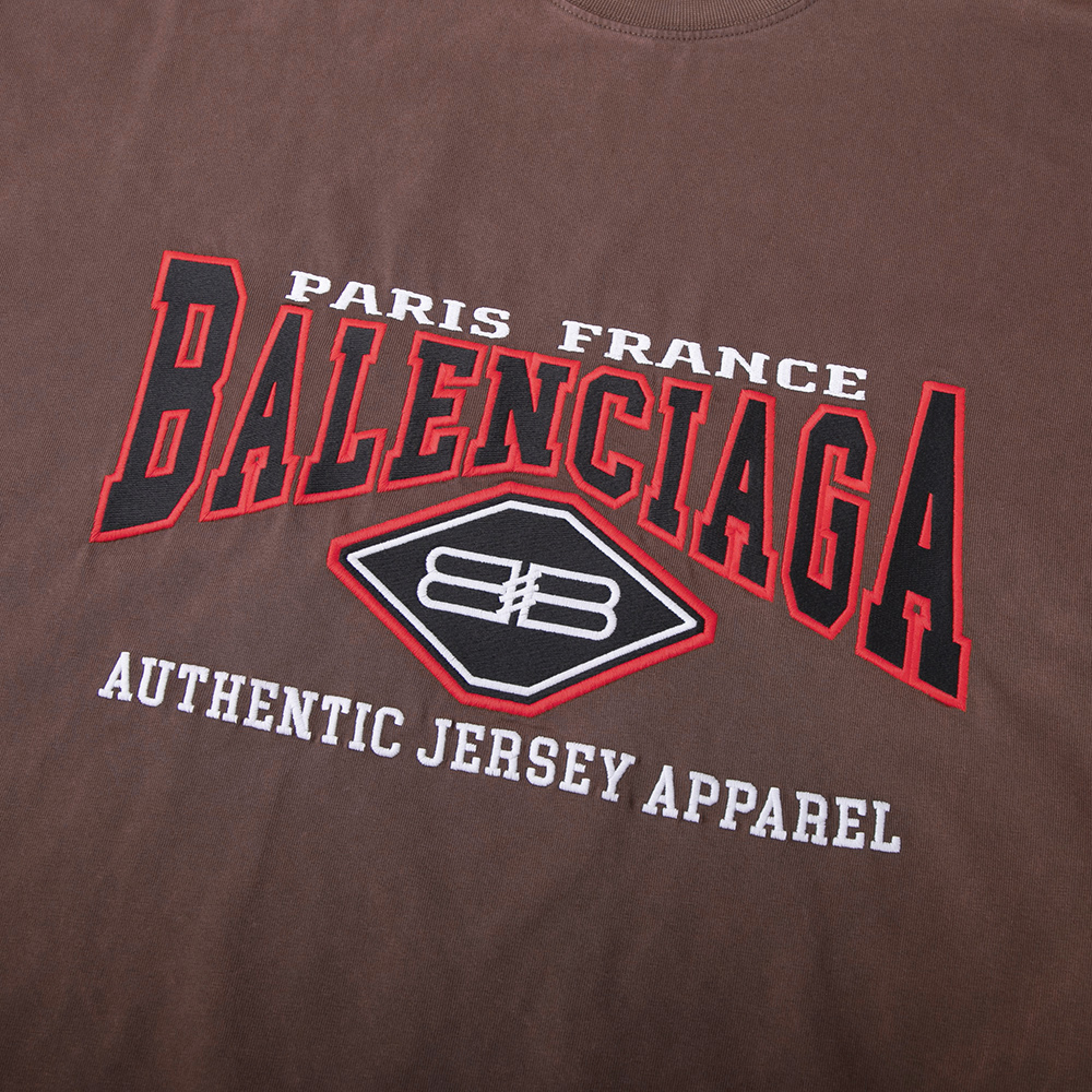 Balenciaga SS22 Batman Logo Oversized Copper T-Shirt Mens Casual Fit 641675TMVA97081 圖 7