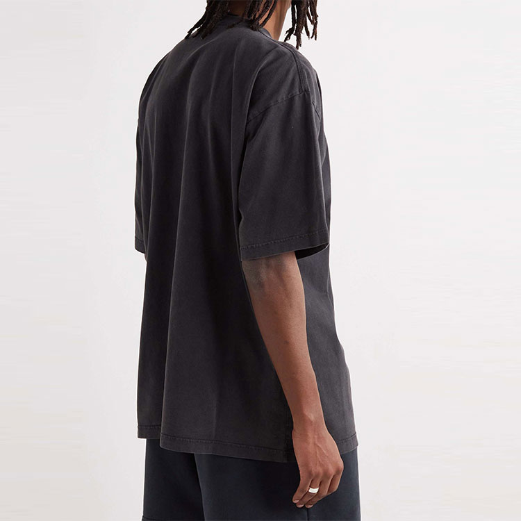 Balenciaga SS22 Batman Logo Vintage Washed T-Shirt Black 694576TMVA91000 圖 6