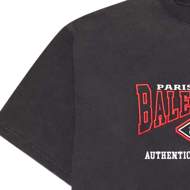 Balenciaga SS22 Batman Logo Vintage Washed T-Shirt Black 694576TMVA91000 圖 7