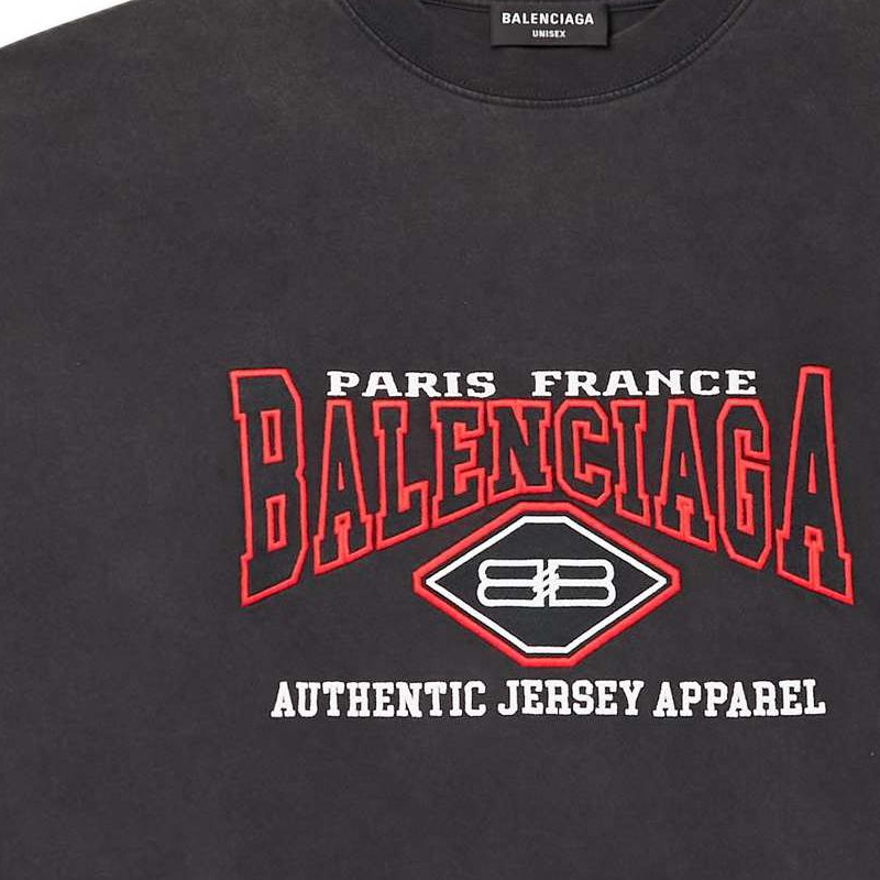 Balenciaga SS22 Batman Logo Vintage Washed T-Shirt Black 694576TMVA91000 圖 8