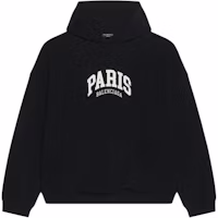 Balenciaga SS22 Black Colorblock Logo Embroidered Sweatshirt Unisex Regular Fit. 674986TLVL81070 Balenciaga SS22 Black Colorblock Logo Embroidered Sweatshirt Unisex Regular Fit. 674986TLVL81070