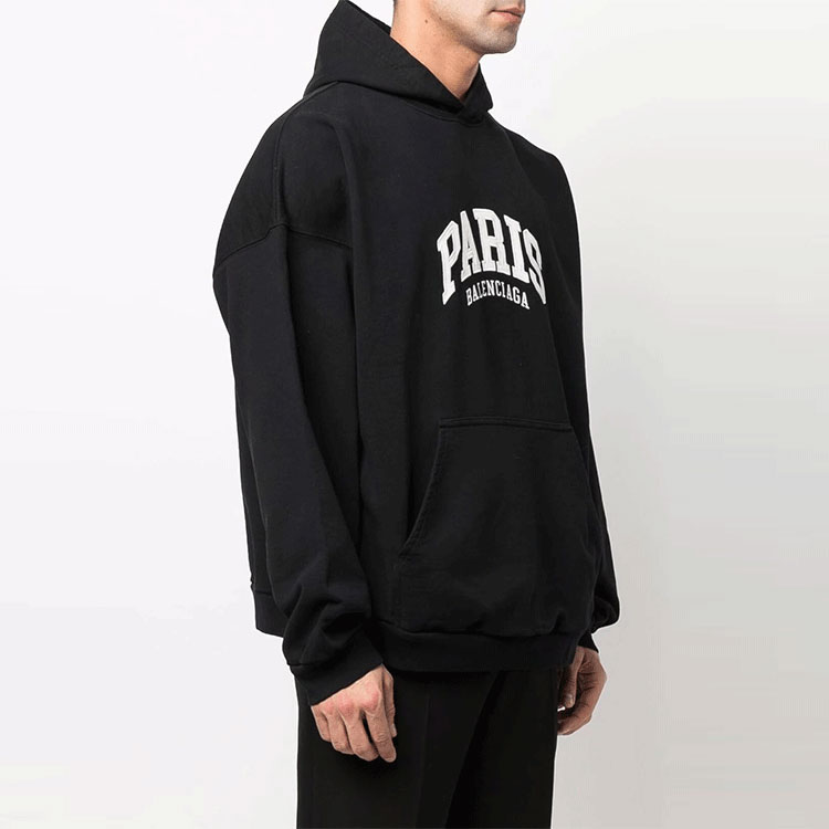 Balenciaga SS22 Black Colorblock Logo Embroidered Sweatshirt Unisex Regular Fit. 674986TLVL81070 圖 6