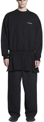 Balenciaga SS22 Baju Sejuk Crewneck Logo Hitam Unisex 697869TMVF51070 Shop Balenciaga SS22 Baju Sejuk Crewneck Logo Hitam Unisex 697869TMVF51070