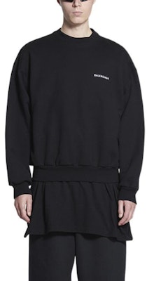 Balenciaga SS22 Baju Sejuk Crewneck Logo Hitam Unisex 697869TMVF51070 Purchase Balenciaga SS22 Baju Sejuk Crewneck Logo Hitam Unisex 697869TMVF51070