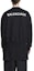 Details for Balenciaga SS22 Baju Sejuk Crewneck Logo Hitam Unisex 697869TMVF51070