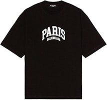 Balenciaga SS22 Black Logo Print Crewneck T-Shirt Regular Fit . 612966TLVL71070 Balenciaga SS22 Black Logo Print Crewneck T-Shirt Regular Fit . 612966TLVL71070