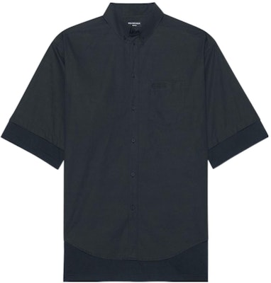 Balenciaga SS22 Black Short Sleeve Poplin Shirt Unisex 690394TYB181000 Order Balenciaga SS22 Black Short Sleeve Poplin Shirt Unisex 690394TYB181000