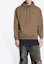 Shop Balenciaga SS22 Brown Logo Print Hoodie Casual Sweatshirt. 600583TMVF57761