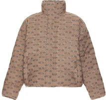 Balenciaga SS22 Brown Logo Print Jacket, Loose Fit for Men. 681885TML339378 Balenciaga SS22 Brown Logo Print Jacket, Loose Fit for Men. 681885TML339378