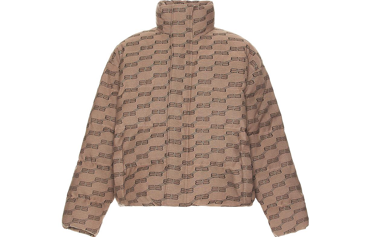 Balenciaga SS22 Brown Logo Print Jacket, Loose Fit for Men. 681885TML339378 圖 2