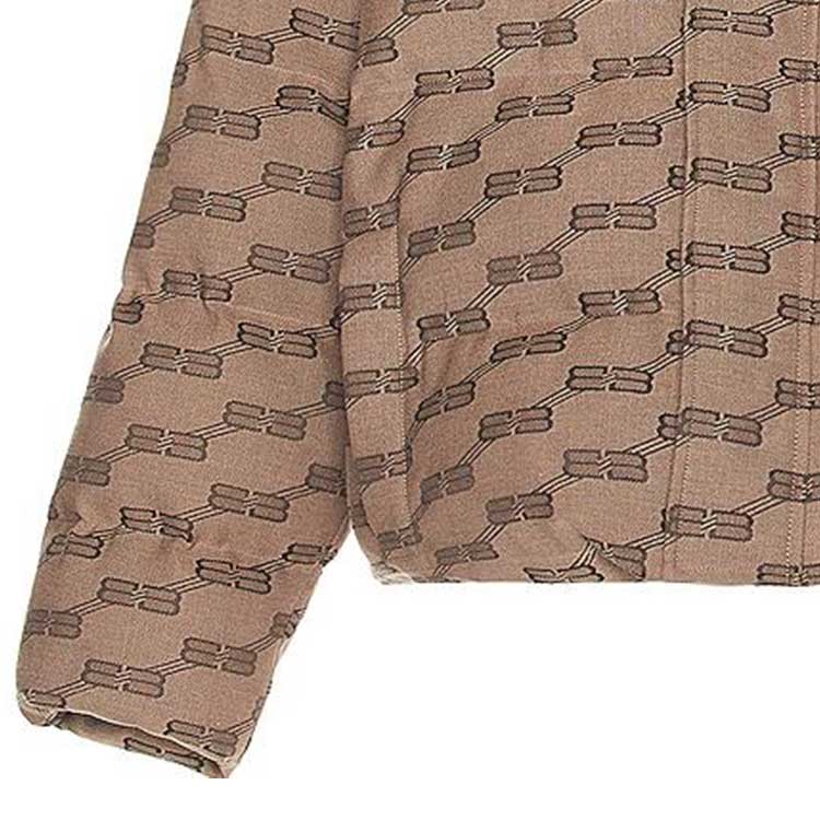 Balenciaga SS22 Brown Logo Print Jacket, Loose Fit for Men. 681885TML339378 圖 6
