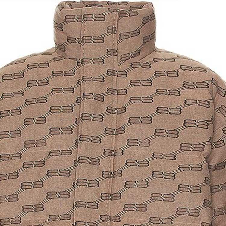 Balenciaga SS22 Brown Logo Print Jacket, Loose Fit for Men. 681885TML339378 圖 7