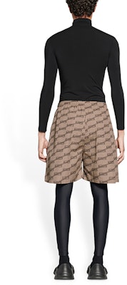 Seluar Pendek Santai Lelaki Balenciaga SS22 Coklat Monogram. 672410TML369378 Purchase Seluar Pendek Santai Lelaki Balenciaga SS22 Coklat Monogram. 672410TML369378