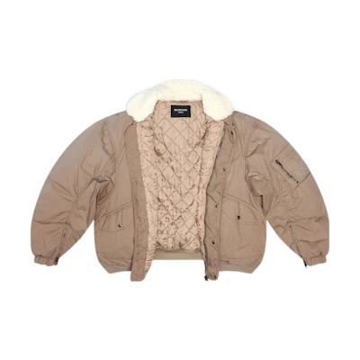Balenciaga SS22 Brown Single-Breasted Pilot Hoodie Jacket Men’s Loose Fit 698837TLP039577