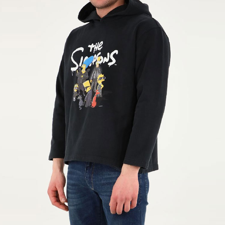 Purchase 발렌시아가 SS22 만화 로고 프린트 스웻셔츠 레귤러 핏 블랙 670946.TLVG81000