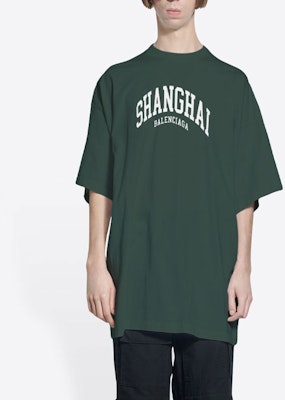 Balenciaga SS22 城市系列綠色標誌印花圓領T恤。 676589TLVL33011 Purchase Balenciaga SS22 城市系列綠色標誌印花圓領T恤。 676589TLVL33011
