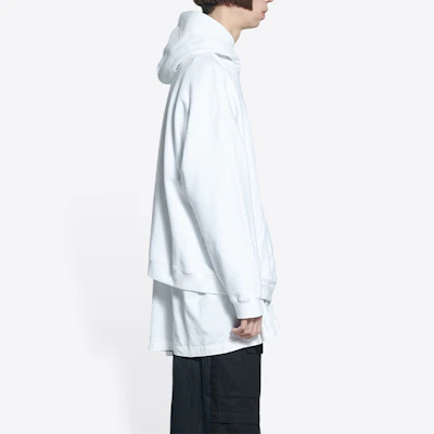 巴黎世家SS22城市系列Logo印花白色寬版連帽衫男裝 674986TLVL89040 Sizing 巴黎世家SS22城市系列Logo印花白色寬版連帽衫男裝 674986TLVL89040