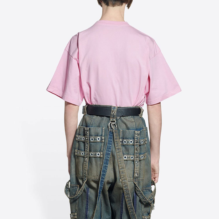 Balenciaga SS22 City Series Pink Crewneck Tee Unisex Letter Print. 676589TLVL32016 圖 6