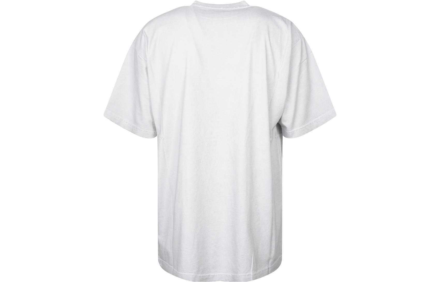 Lookbook Balenciaga SS22 Baju T-Shirt Lelaki Logo Cetak Oversized Rekaan Team. 641675TMVH89012