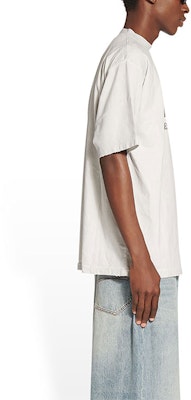 Balenciaga SS22 Baju T-Shirt Lelaki Logo Cetak Oversized Rekaan Team. 641675TMVH89012 Shop Balenciaga SS22 Baju T-Shirt Lelaki Logo Cetak Oversized Rekaan Team. 641675TMVH89012
