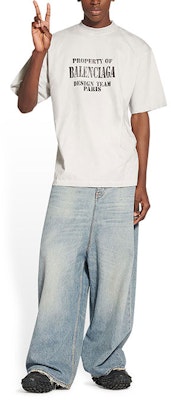 Balenciaga SS22 Baju T-Shirt Lelaki Logo Cetak Oversized Rekaan Team. 641675TMVH89012 Purchase Balenciaga SS22 Baju T-Shirt Lelaki Logo Cetak Oversized Rekaan Team. 641675TMVH89012