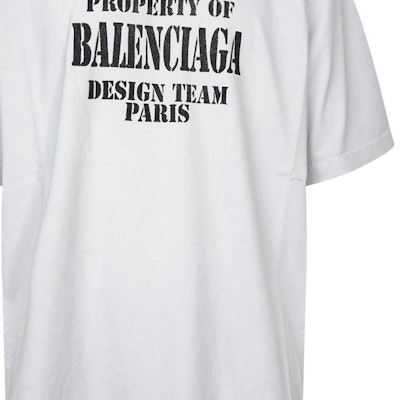 Balenciaga SS22 Baju T-Shirt Lelaki Logo Cetak Oversized Rekaan Team. 641675TMVH89012 Details for Balenciaga SS22 Baju T-Shirt Lelaki Logo Cetak Oversized Rekaan Team. 641675TMVH89012