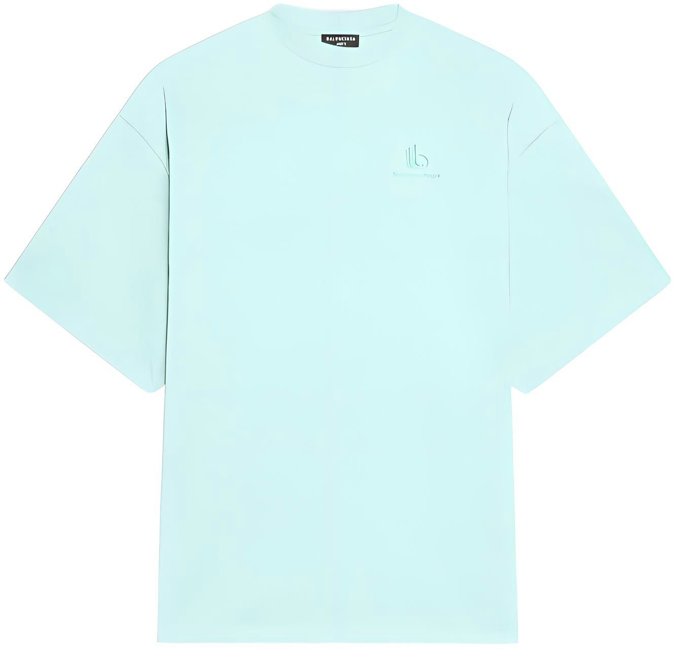 balenciaga-ss-22-distressed-solid-crewneck-tee-mint-green-t-shirt-681314-tlvn-10306