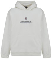 Balenciaga SS22 Front Logo Print Sweatshirt White Loose Fit. 674986TLVF89016 Balenciaga SS22 Front Logo Print Sweatshirt White Loose Fit. 674986TLVF89016