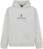 Order Balenciaga SS22 前字母印花白色寬鬆版型衛衣. 674986TLVF89016